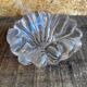 Vintage twisted crystal ashtray in the style of daum #d956