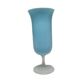 Art Nouveau Fiorentina Roses vase attributed to Stelvia by Empoli, Italy, 1950s