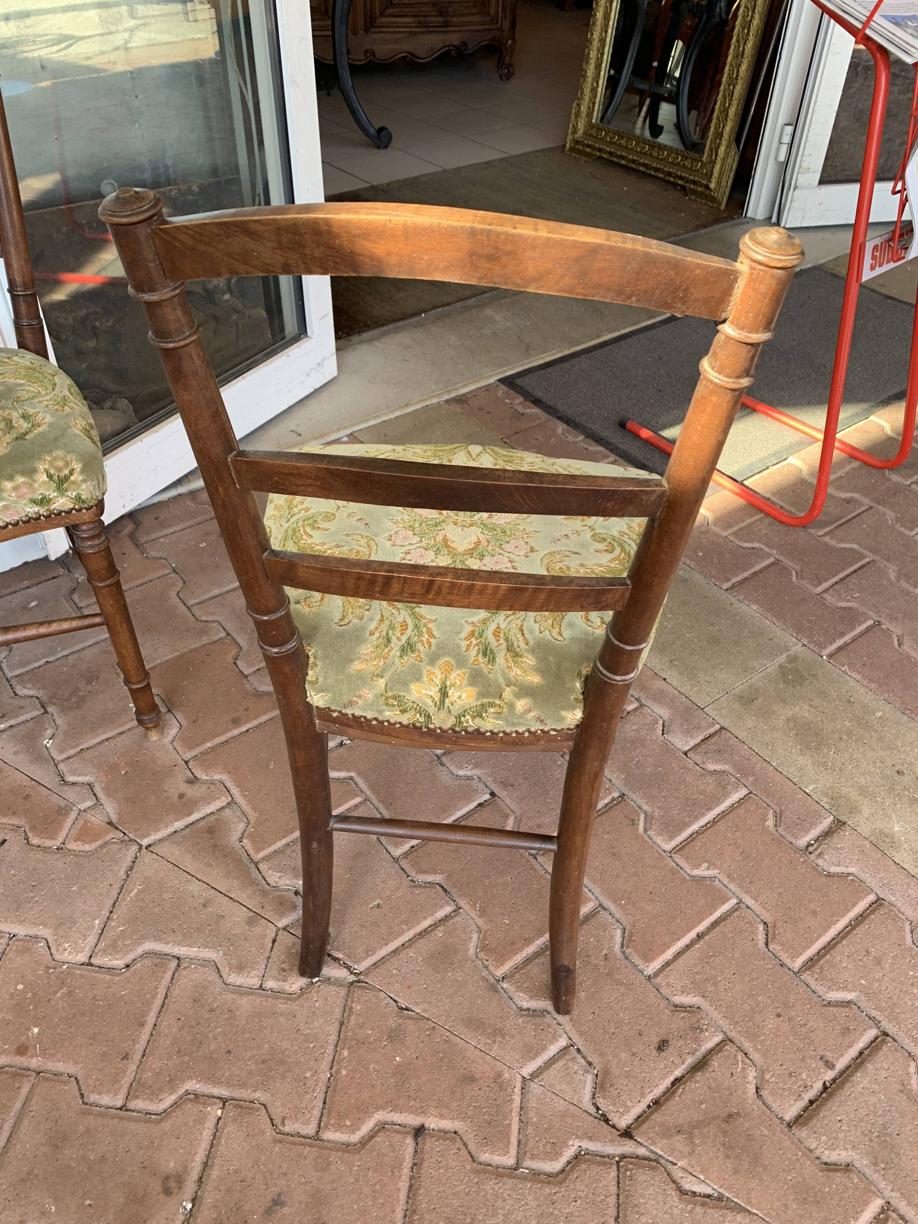 Paire de chaises de chambre