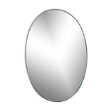 Oval mirror beveled old 32x47cm