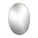Miroir ovale biseauté ancien 32x47cm