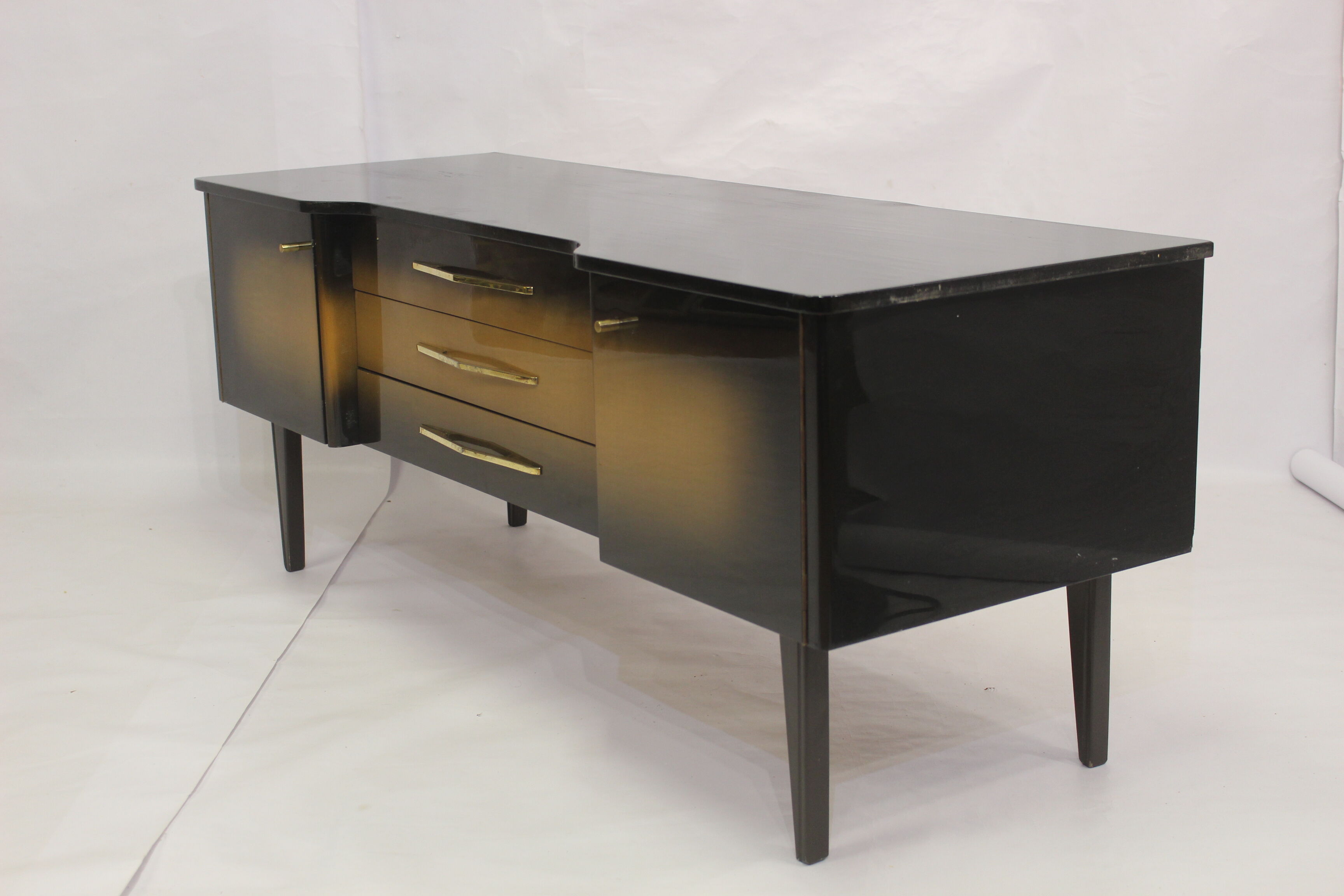 Sideboard wood varnished and dusted 50s