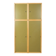 Four-piece Flötotto wardrobe system, 1970s, green, beech, HPL