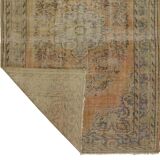 Turkish Anatolian Handmade Vintage Rug 278 cm x 182 cm