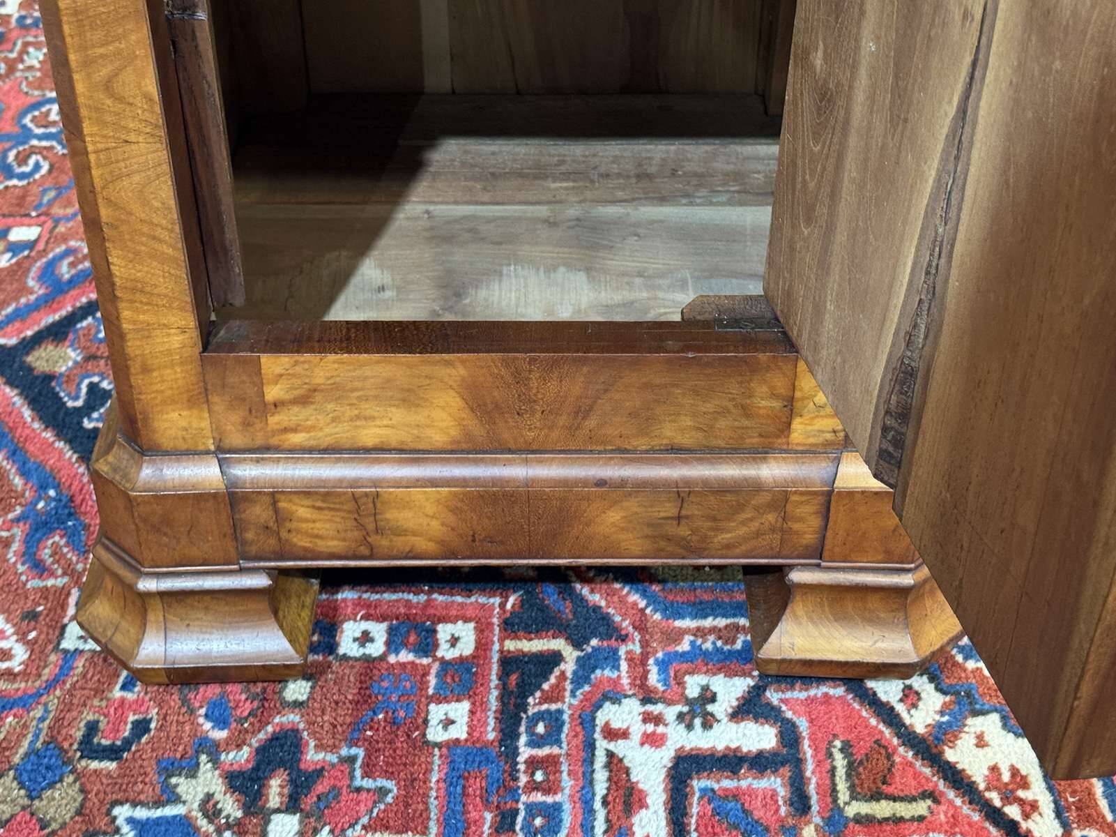 Louis Philippe bedside table from the 19th century in cherry wood.