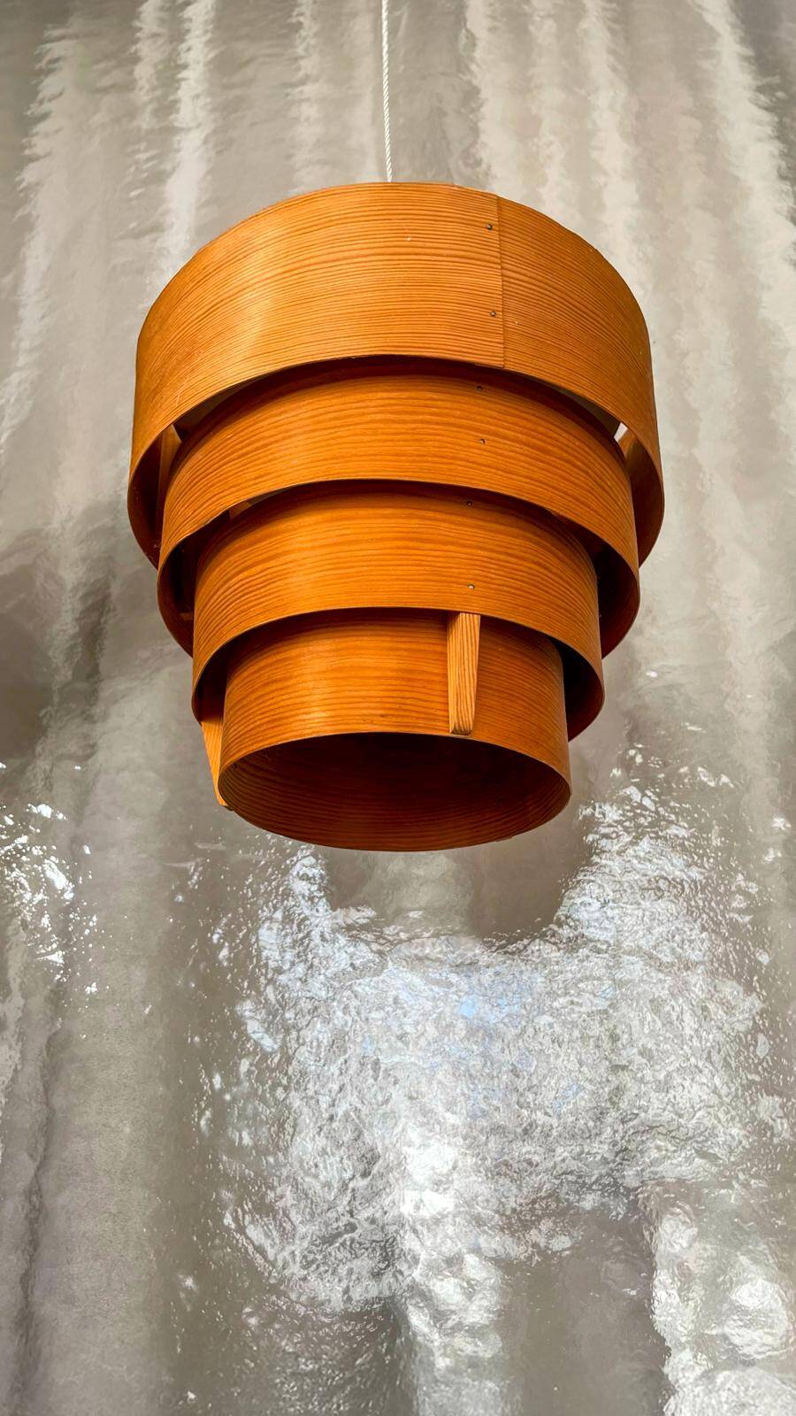 Pine and metal pendant light, Ellysett AB, Markaryd, HANS-AGNE JAKOBSSON