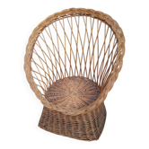 Vintage rattan armchair
