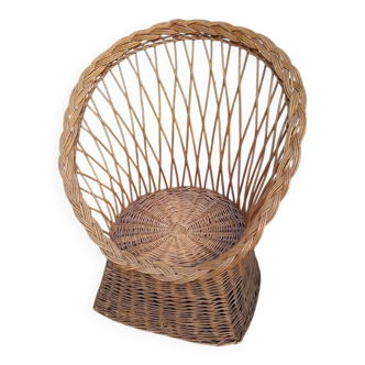Vintage rattan armchair