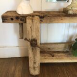 Old wooden workbench 2m48