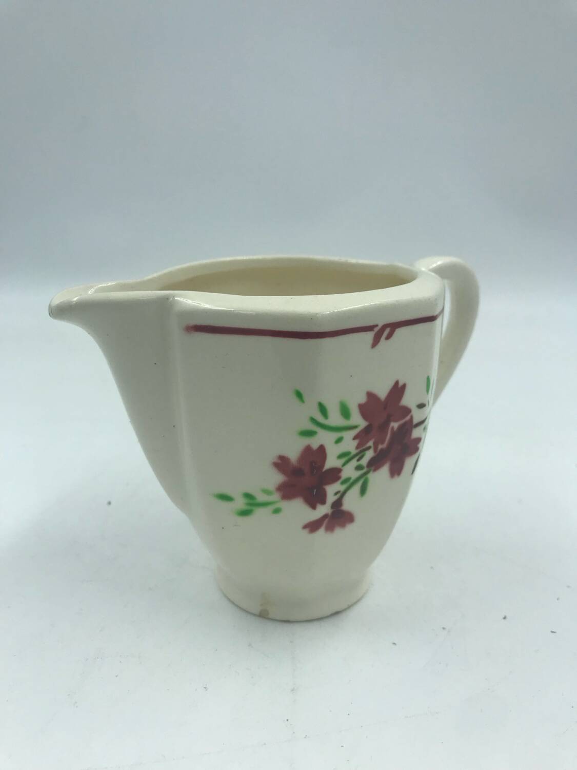 Antique porcelain milk jug Badonviller