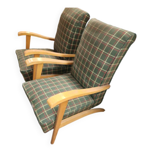 Paire de fauteuils des