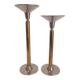 Pair of large Art Deco candlesticks