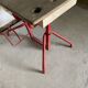 Bureau enfant acier et bois 1950