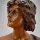 Terracotta bust of Judith by Ricardo Aurilli, circa 1900-1910