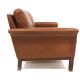 Canapé scandinave en cuir  2 places, Suède, 1960