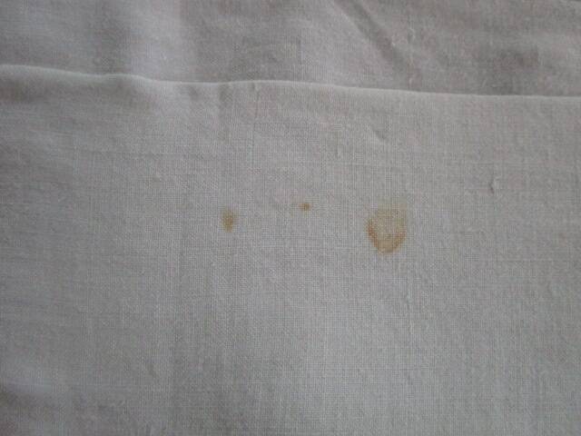 Antique cotton sheet: 310x210cm with openwork embroidery/monogrammed