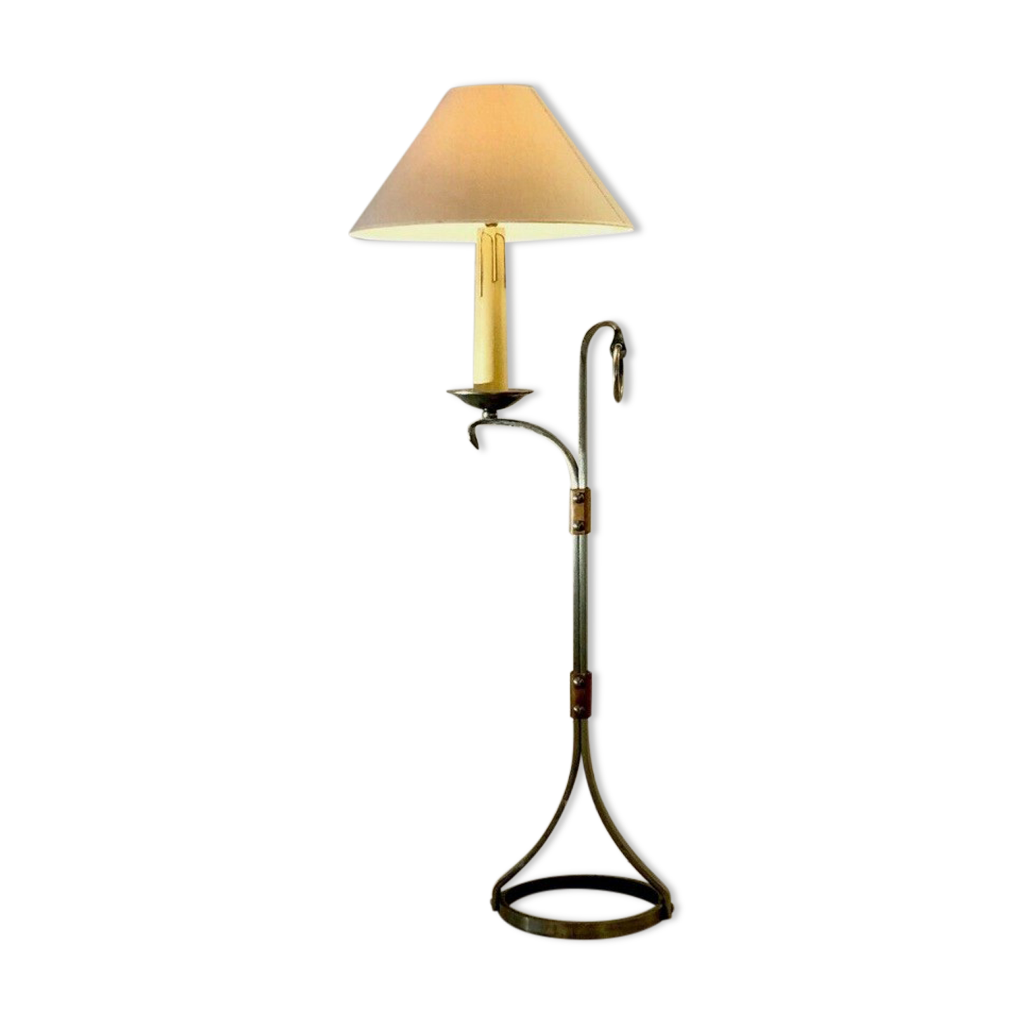 Lampadaire brutaliste by Jean-Pierre Ryckaert, edition Ryckaert / Le Dauphin, France 1950-1960.