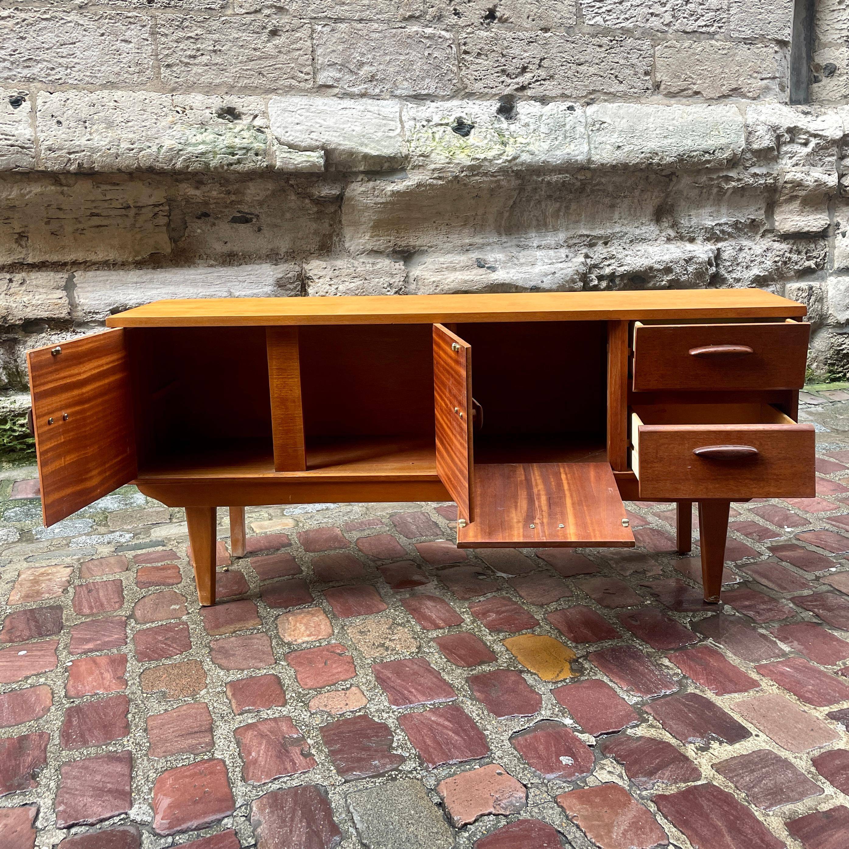 1960s teak Scandinavian enfilade style