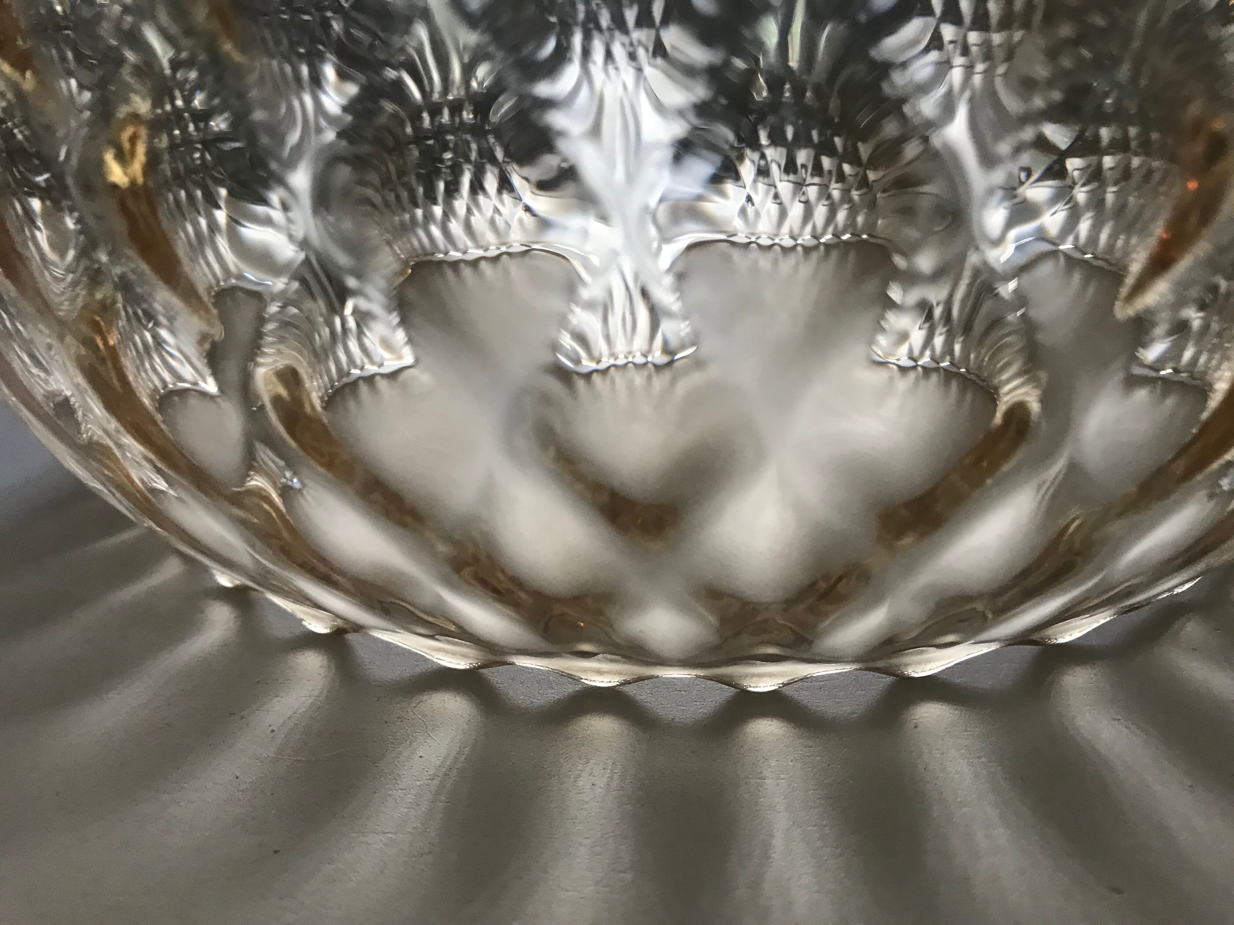 Vintage amber glass suspension