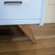 Vintage chest of drawers with compass feet