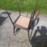 Set of 4 vintage iron chairs