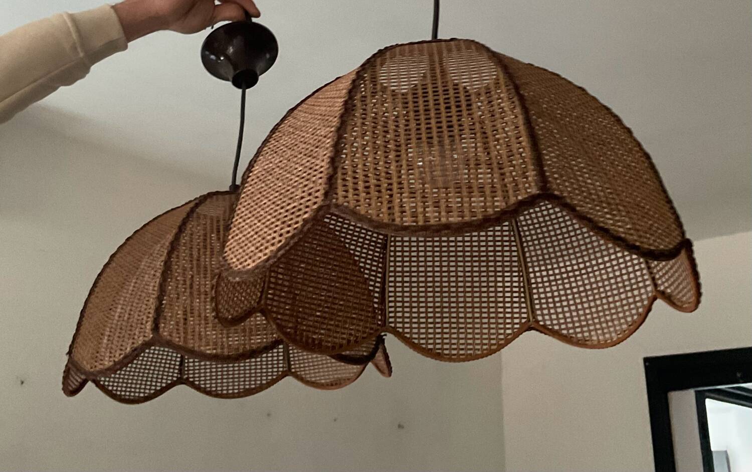 Pair of 1970s rope suspensions