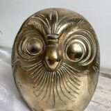Large brass owl