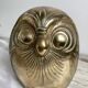 Large brass owl