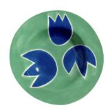 Green & Blue Tulip Plate