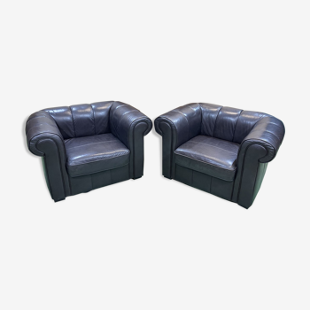Martin Stoll Leather Armchair With Ottoman Selency Martin Stoll Leather Armchair With, Leather Armchair With Ottoman