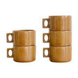 Brenne sandstone 5-cup coffee cup set