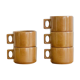 Ensemble de 5 tasses à café en grès de Brenne