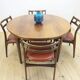 Dining room set in rosewood with table and 4 chairs, 1960s.