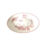 Oval dish in ancient earthenware