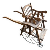 Old children's cart stroller