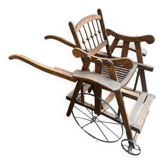 Old children's cart stroller