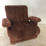 Vintage corduroy armchair 1970s