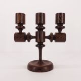 Brutalist candlestick 3 lights 1960