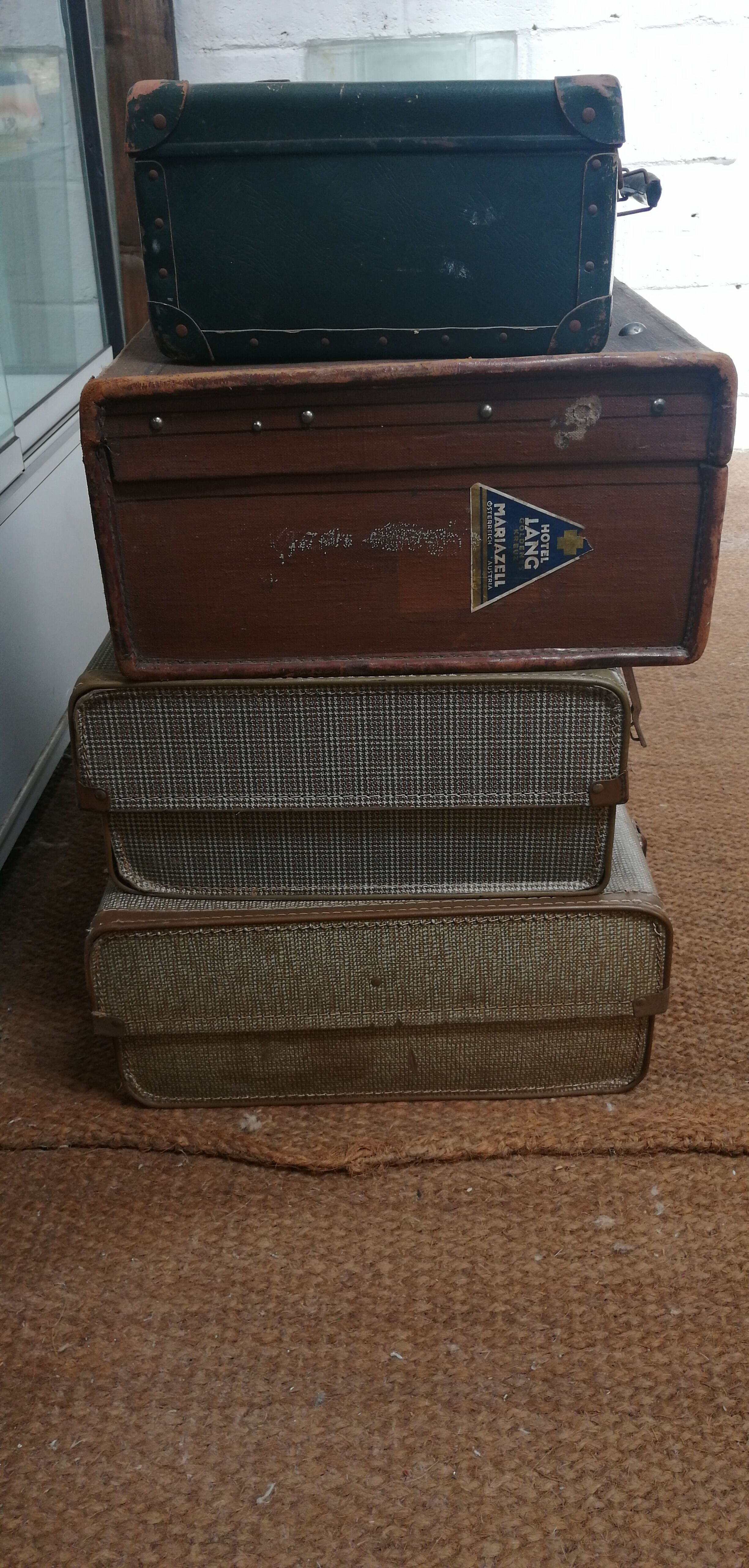 Antique suitcases