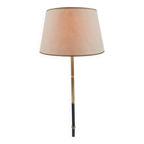 Tripod floor lamp in brass and bakelite 1950