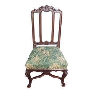 chaise louis XV en noyer