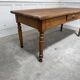 Solid oak work table 1960s