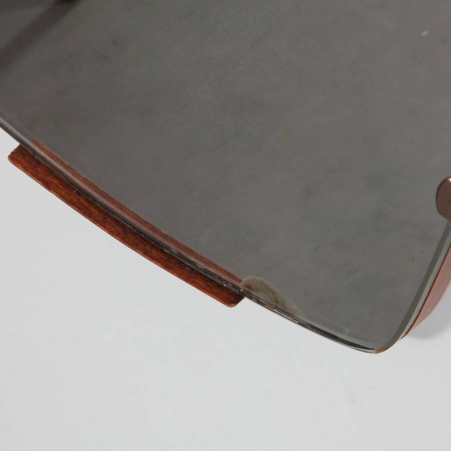 Miroir vintage en bois des années 1960