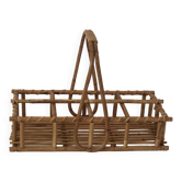 Rattan glass holder