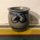 Lot 5 old blue sandstone 3 pots - carafe - vintage decoration tonneau