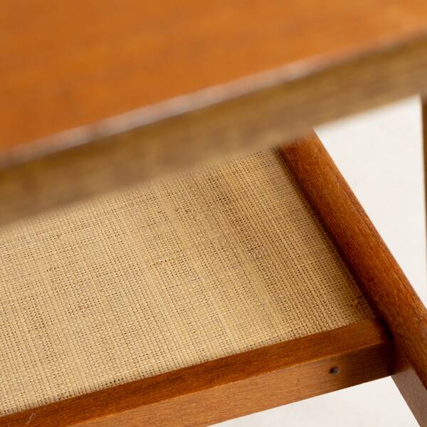 Table basse scandinave en teck à double plateau, années 1950/60