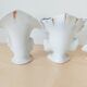 Ensemble de 3 vases cornets, vases de marié