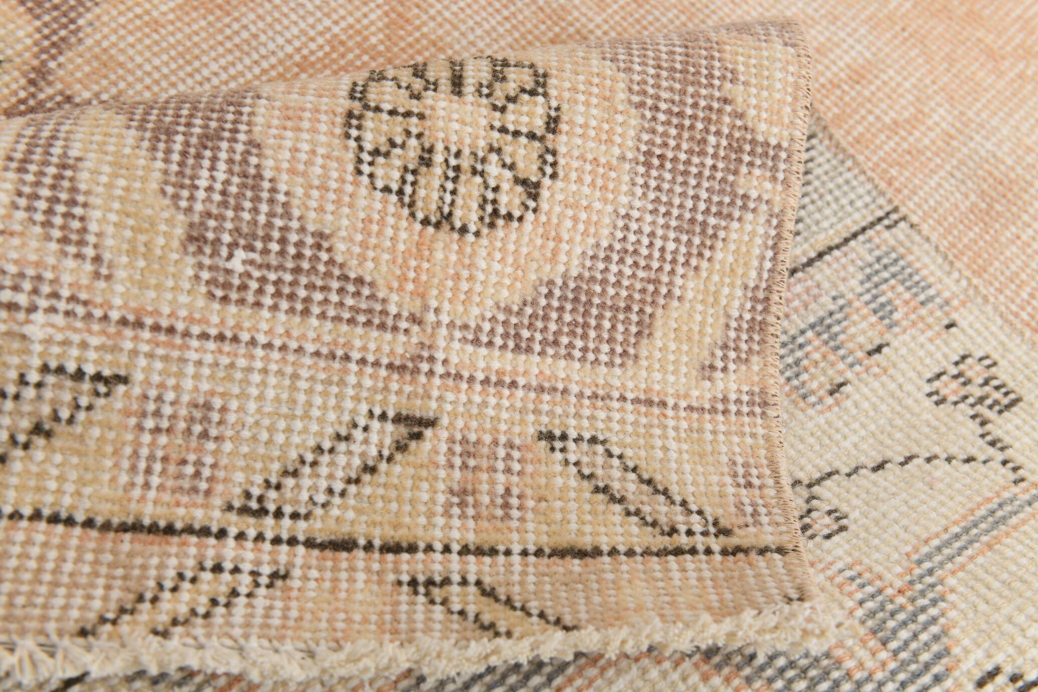 3x12 Cream Beige Persian Runner Rug 86x358Cm SK 17433