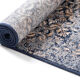 Tapis en laine bleu doré