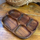 Segmented olive wood platter